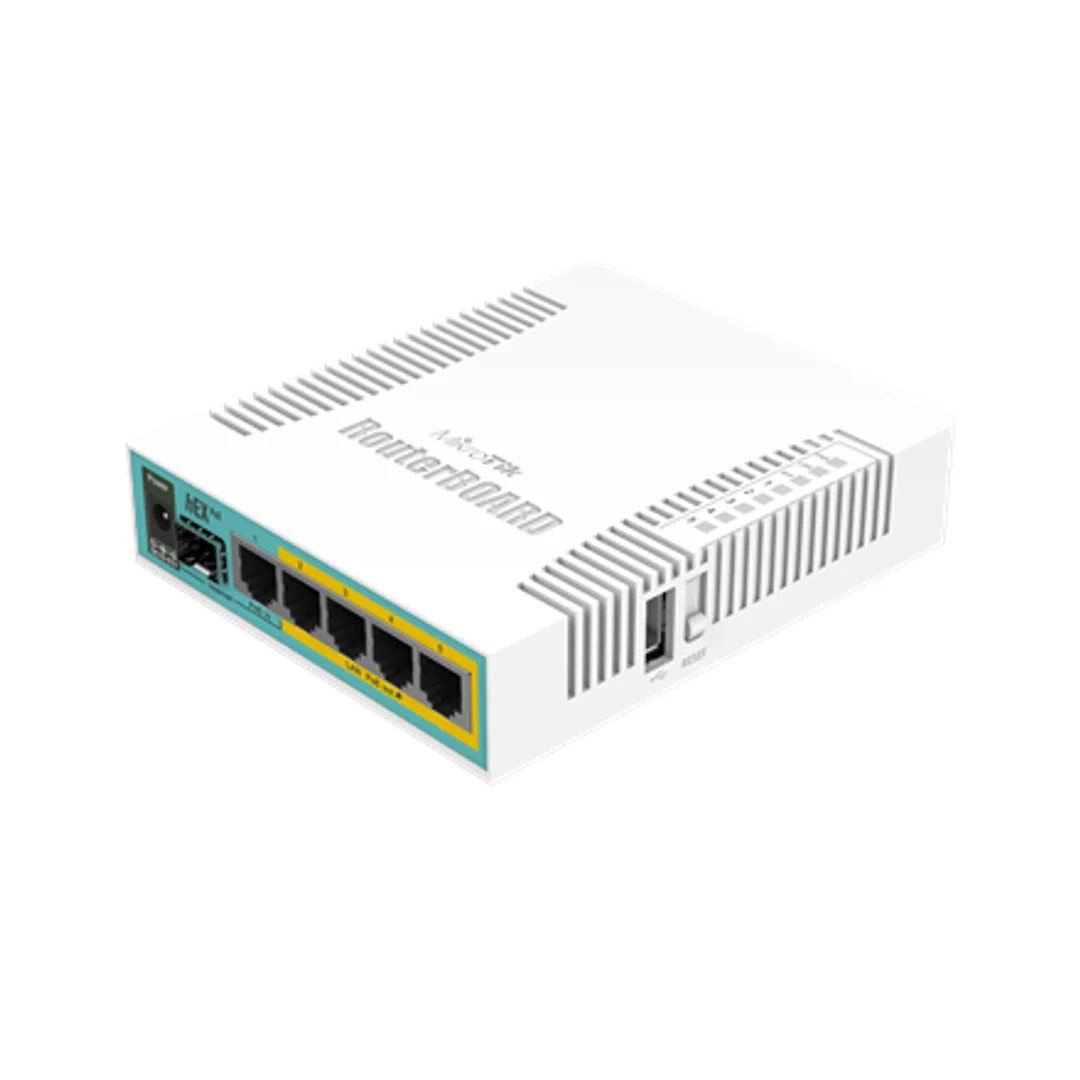 Router Mikrotik hEX PoE (RB960PGS) Total Ethernet Ports:6; Architecture:MIPSBE; CPU core:1
