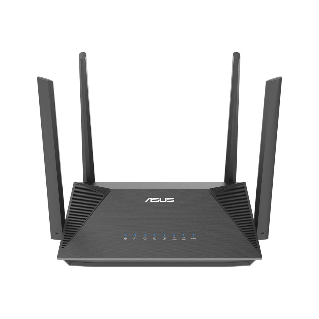 Router Sieciowy Asus AX1800 AiMesh | RT-AX52 | 802.11ax | 10/100/1000 Mbit/s | 3 porty Ethernet LAN (RJ-45) | Wsparcie Mesh | Brak technologii MU-MIMO | Brak obsługi transmisji mobilnej | Rodzaj anten