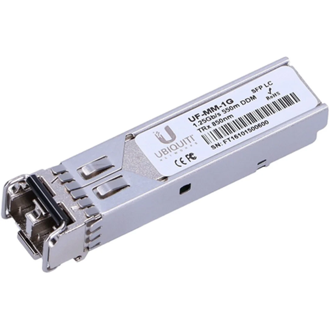 Ubiquiti | UF-MM-1G | SFP | Światłowód wielomodowy | Podwójne LC | 10/100/1000 Mbit/s | Długość fali 850 nm | Maksymalna odległość transferu 550 m | (2-pak) | 0 do +70C