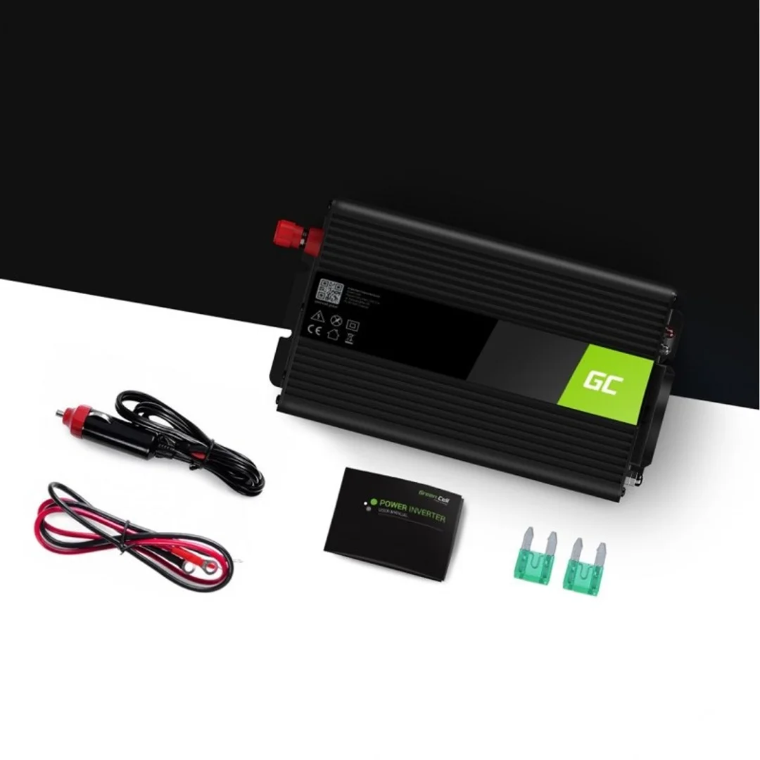 Green Cell przetwornica INV04DE 24V-230V 500W/1000W modyfikowana sinusoida