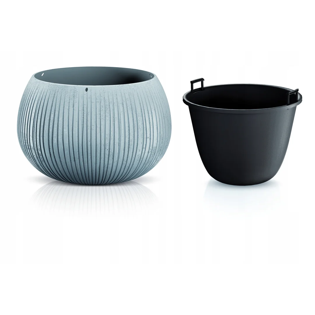Doniczka kula Beton Bowl DKB240 z wkładem | Beton