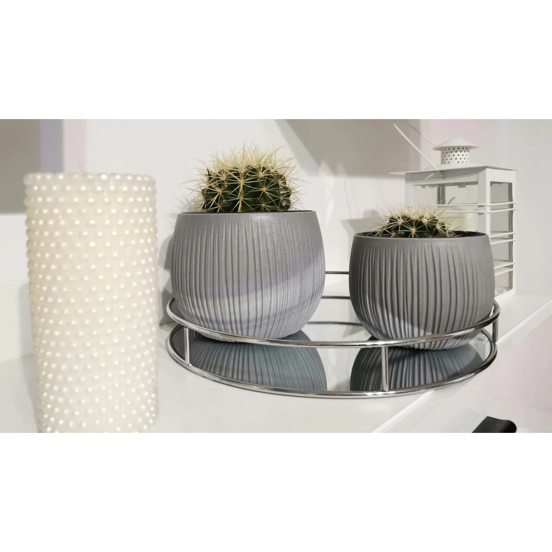 Doniczka kula Beton Bowl DKB240 z wkładem | Beton — zdjęcie 2