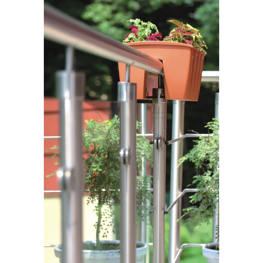 Doniczka na balustradę CROWN DCRO600 | Biały — zdjęcie 6