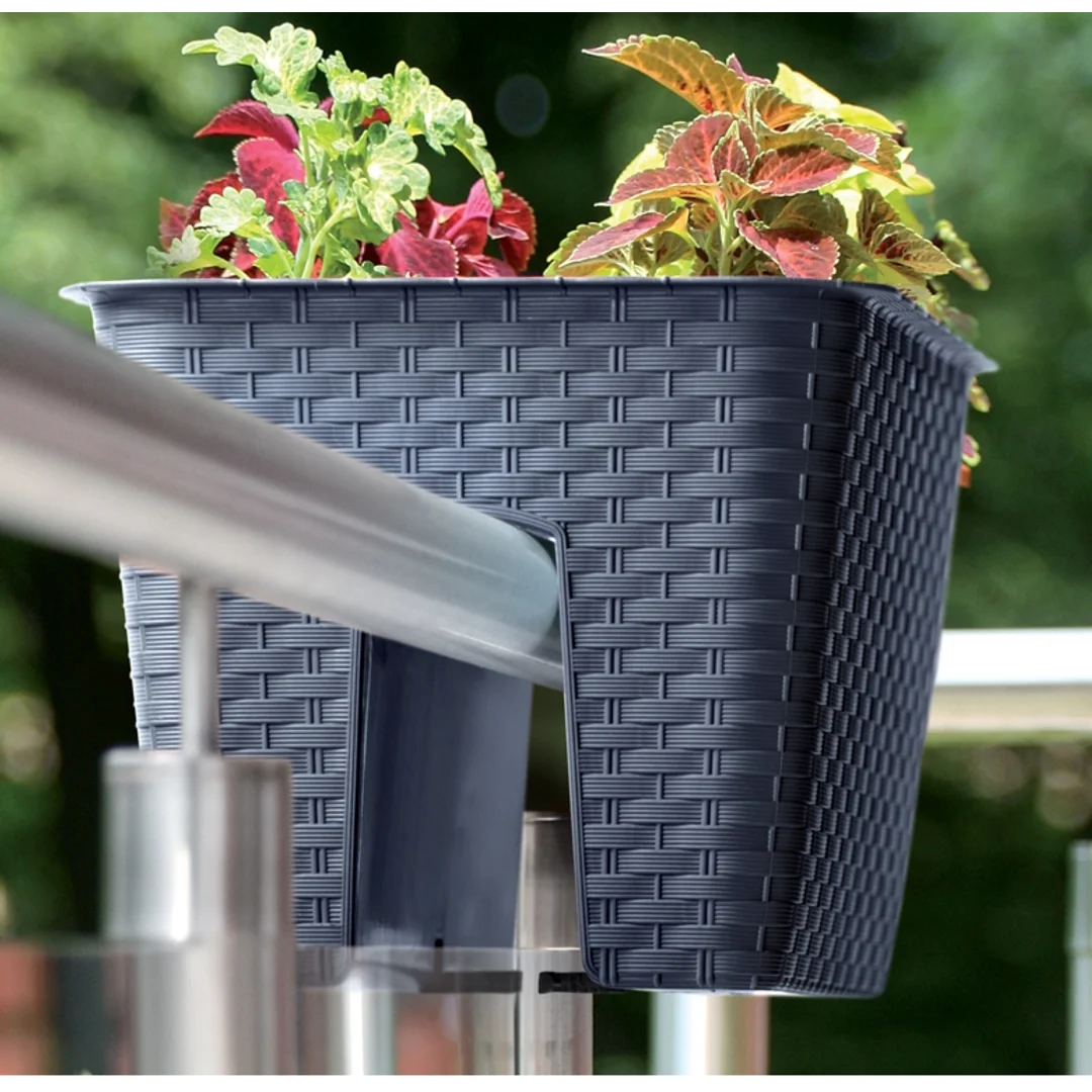 Doniczka na balustradę Ratolla DRLB280 | Umbra — zdjęcie 2