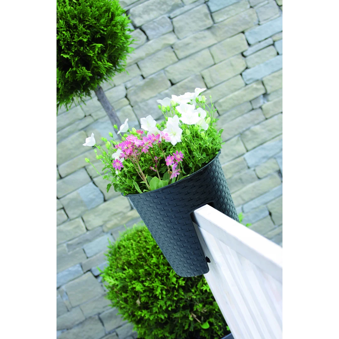 Doniczka na balustradę Ratolla DRLB300 | Antracyt — zdjęcie 2