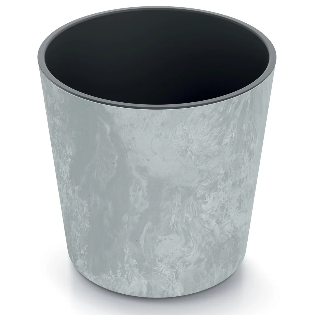 Doniczka okrągła URBI Round Beton Effect DURO250E, 25x25cm, Kolor Beton — zdjęcie 2