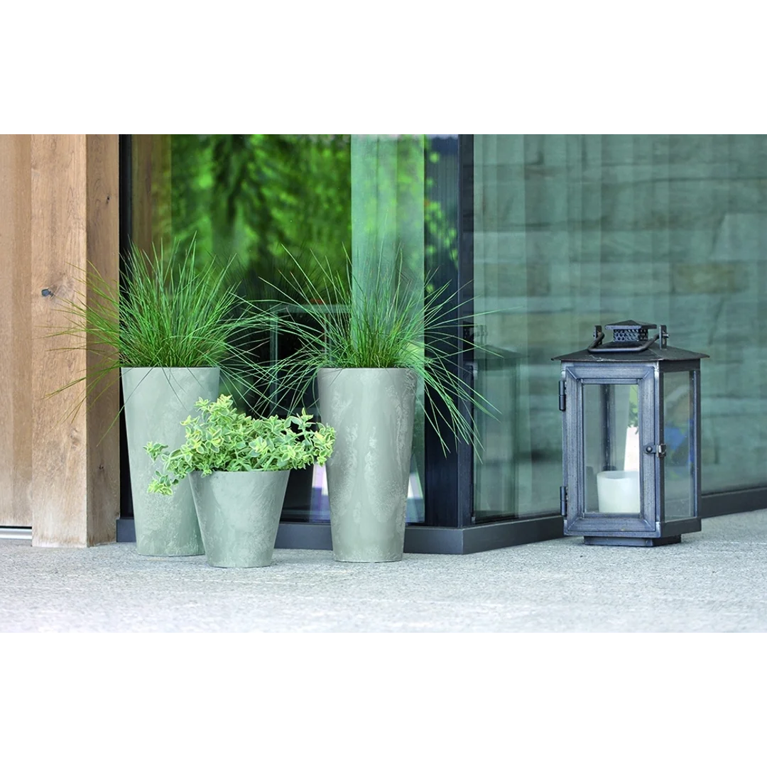 Doniczka wysoka Effect Tubus DTUS250E + wkład | Beton — zdjęcie 4