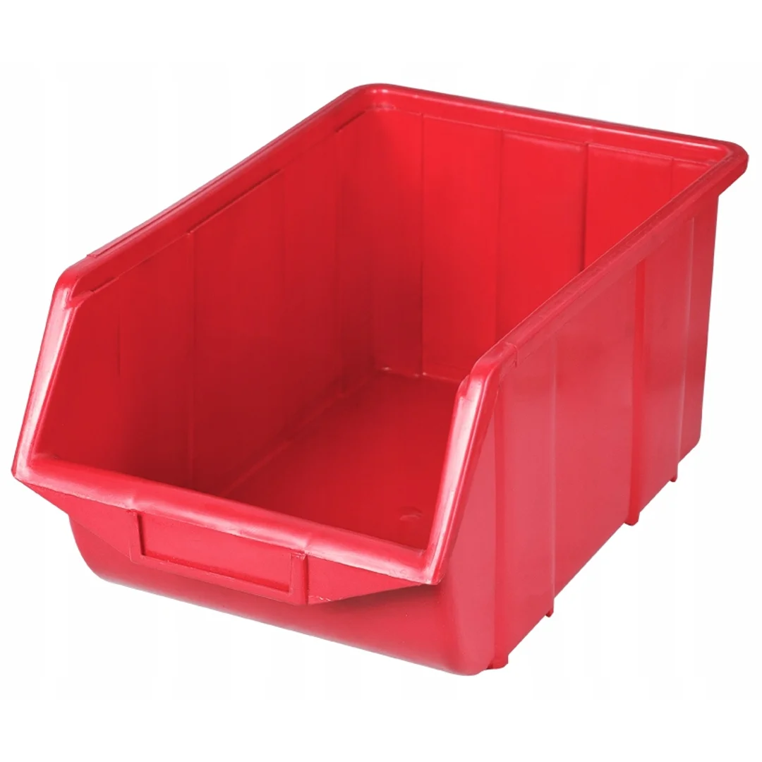 Pojemnik magazynowy - Ecobox duży | Czerwony — zdjęcie 2