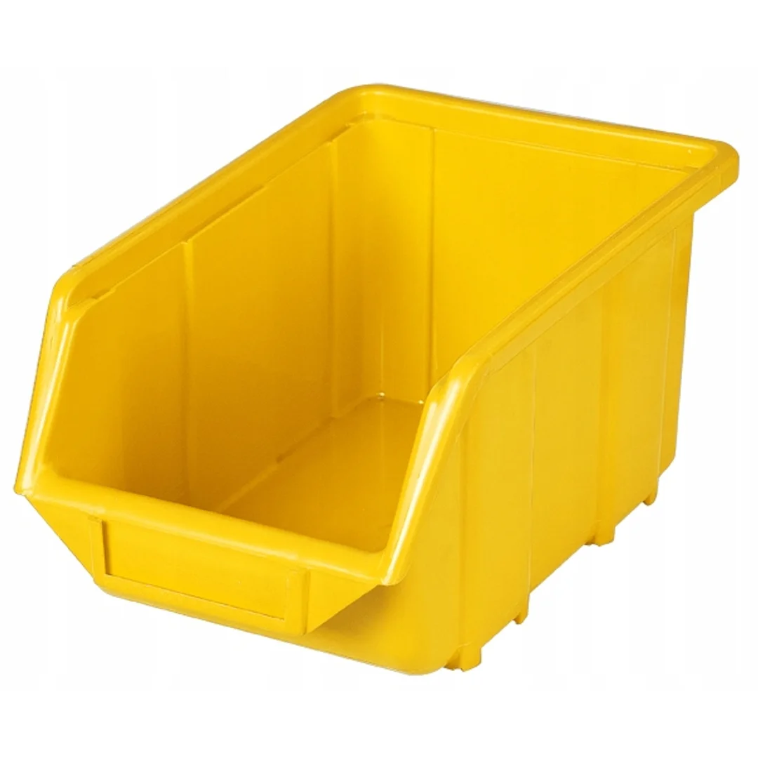 Pojemnik magazynowy - Ecobox średni | Żółty — zdjęcie 2