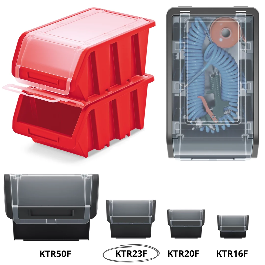 Pojemnik magazynowy Truck Plus KTR23F | Czerwony — zdjęcie 3