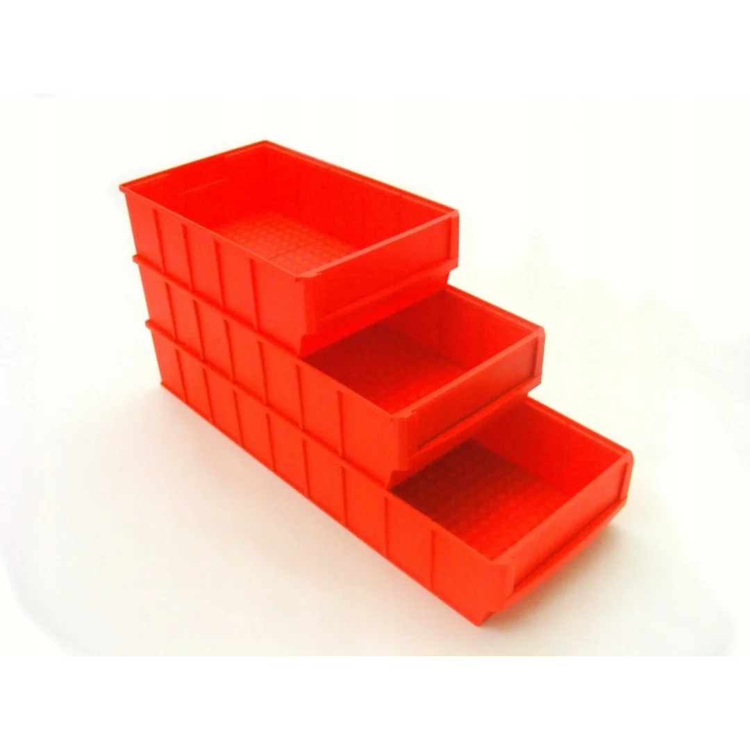 Pojemnik regałowy ShelfBox 300 B | Czerwony — zdjęcie 4