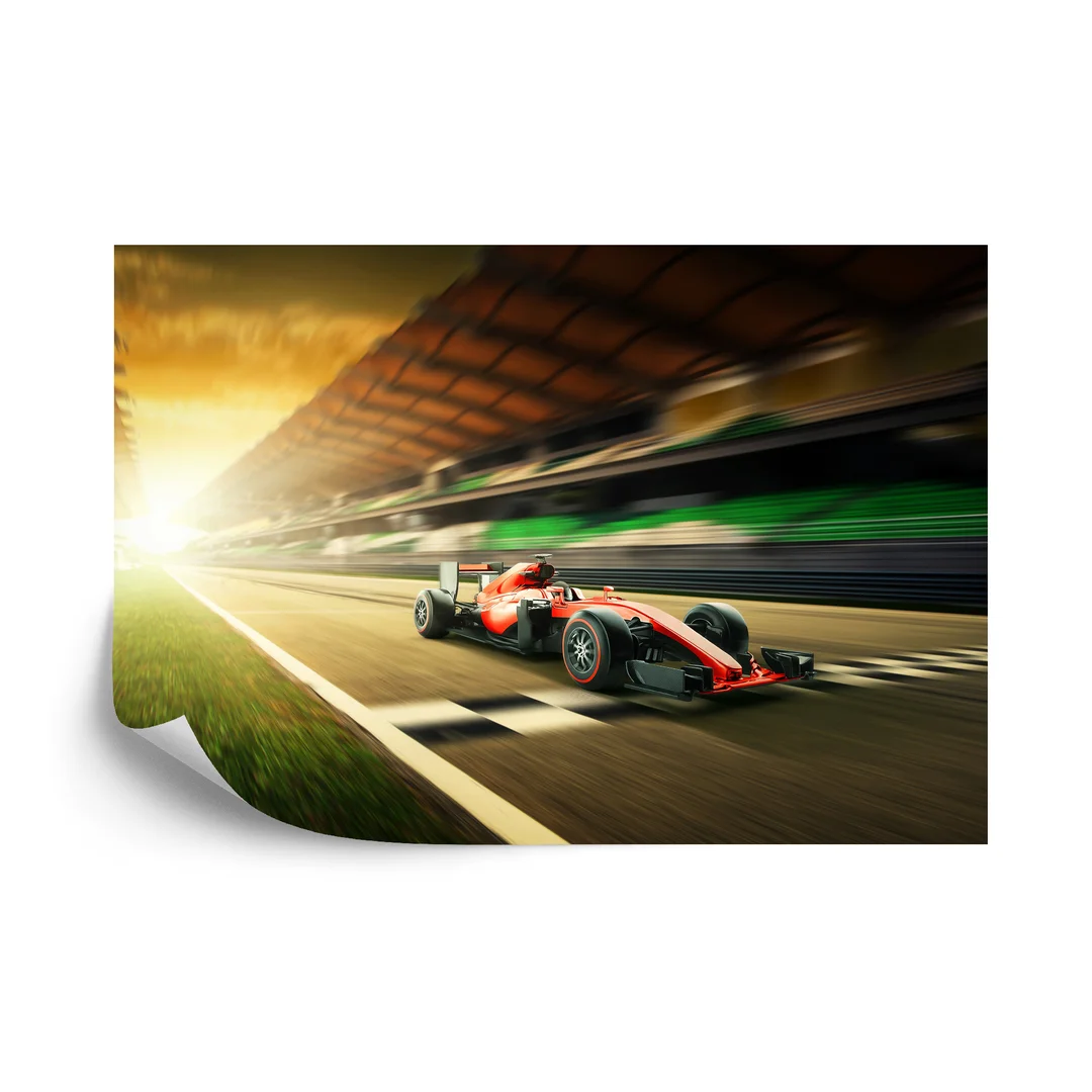 Fototapeta Bolid F1 Na Lini Finiszu Vinyl Gładki 270x180