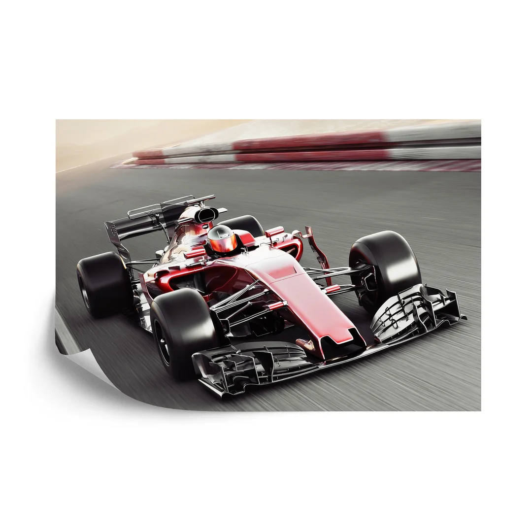 Fototapeta Bolid F1 Na Torze Vinyl Gładki 270x180