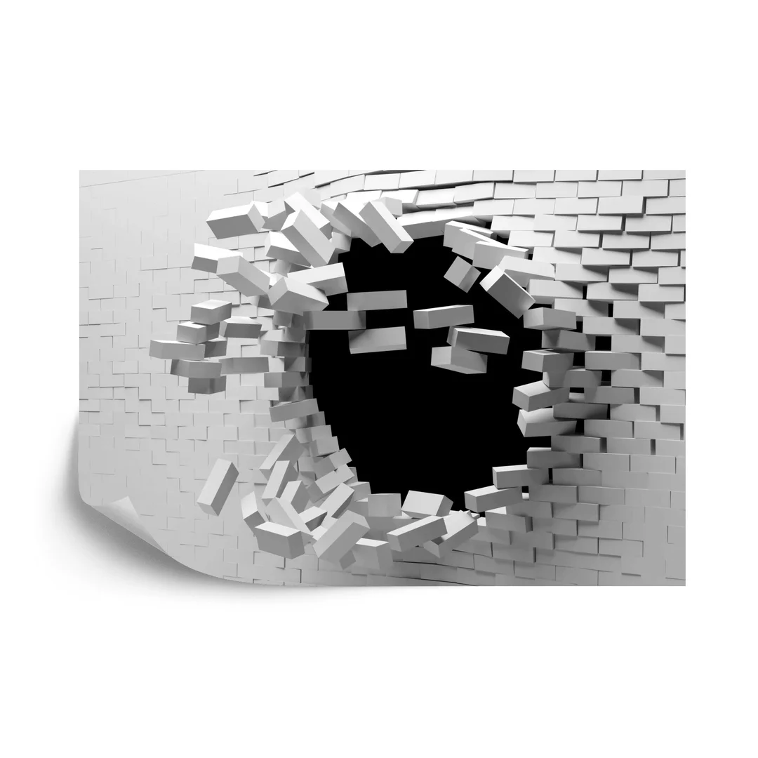 Fototapeta Ceglany Tunel 3D Vinyl Gładki 270x180