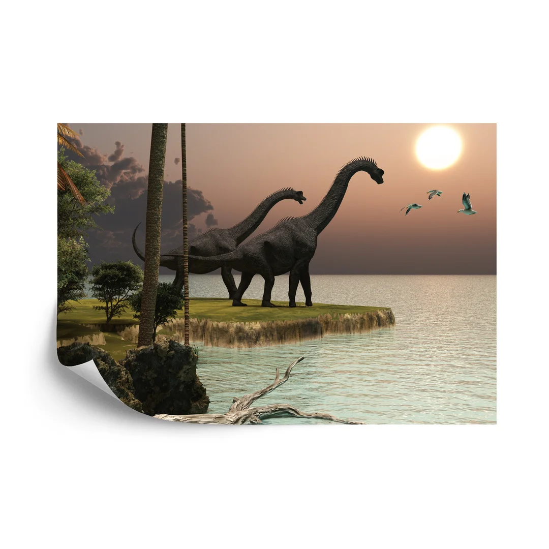 Fototapeta Dinozaury Nad Wodą Flizelina 270x180