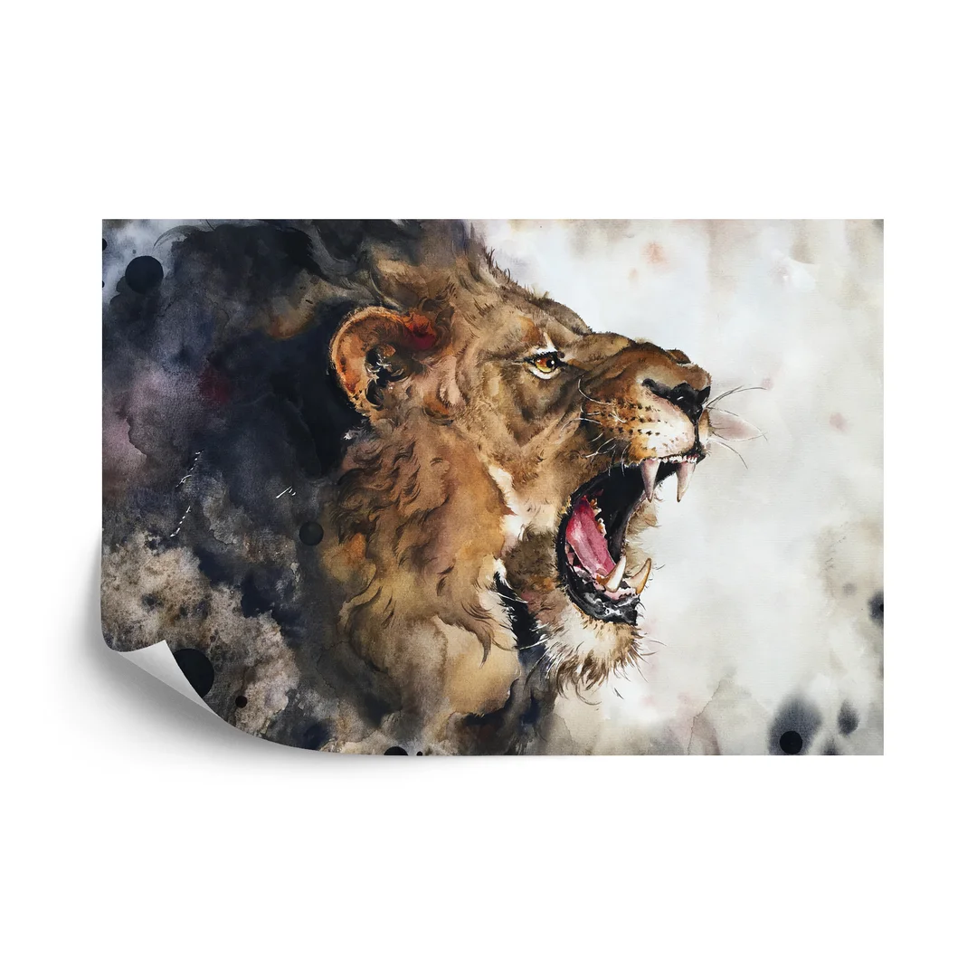 Fototapeta Dziki Lew Vinyl Gładki 270x180