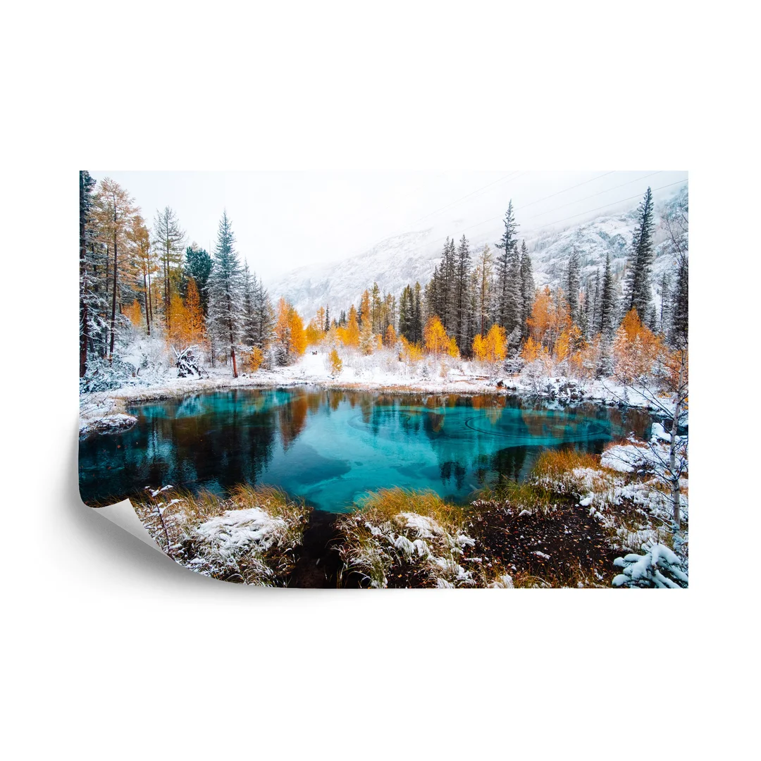 Fototapeta Góry Zima Flizelina Zmywalna 135x90
