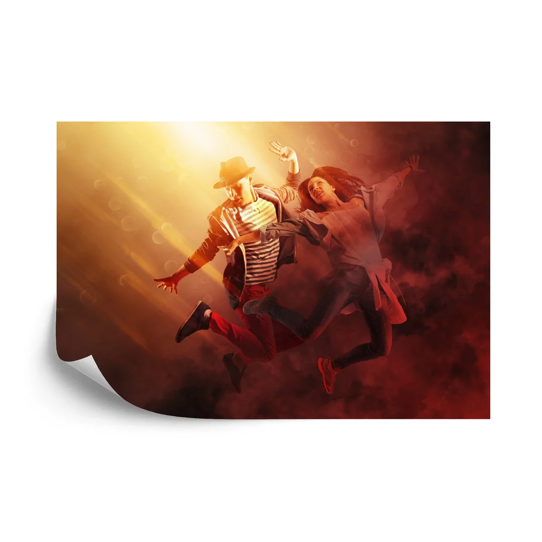 Fototapeta Hip-Hopowa Para Taneczna Podczas Występu Flizelina 270x180