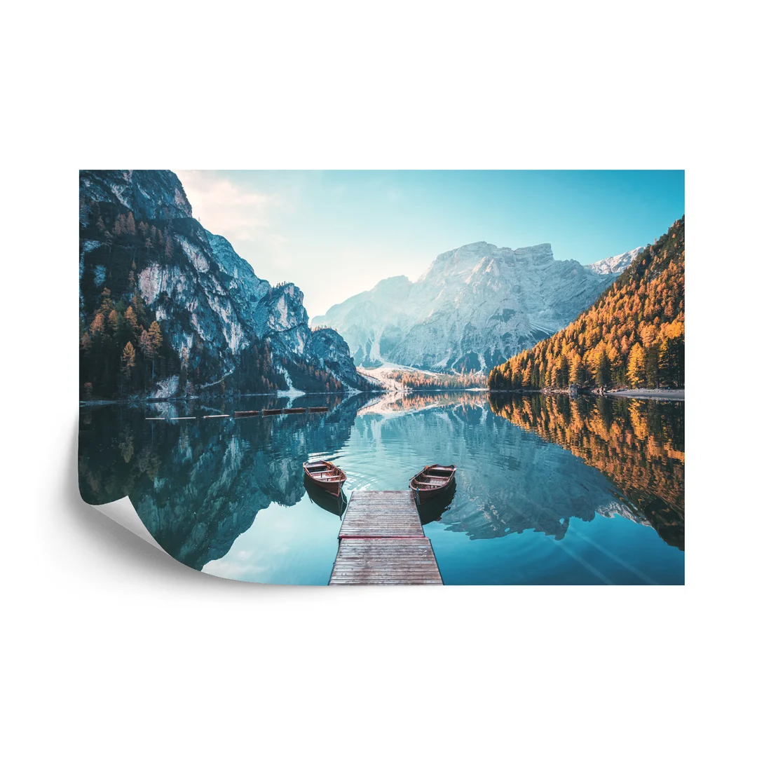 Fototapeta Jezioro Lago Di Braies We Włoszech Flizelina 270x180