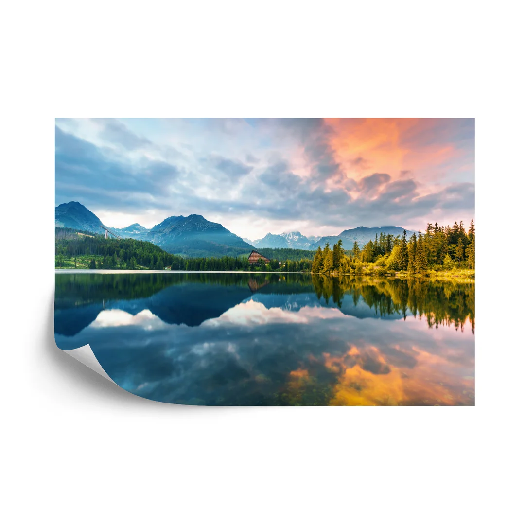 Fototapeta Jezioro Szczyrbskie W Tatrach Wysokich Na Słowacji Flizelina 270x180