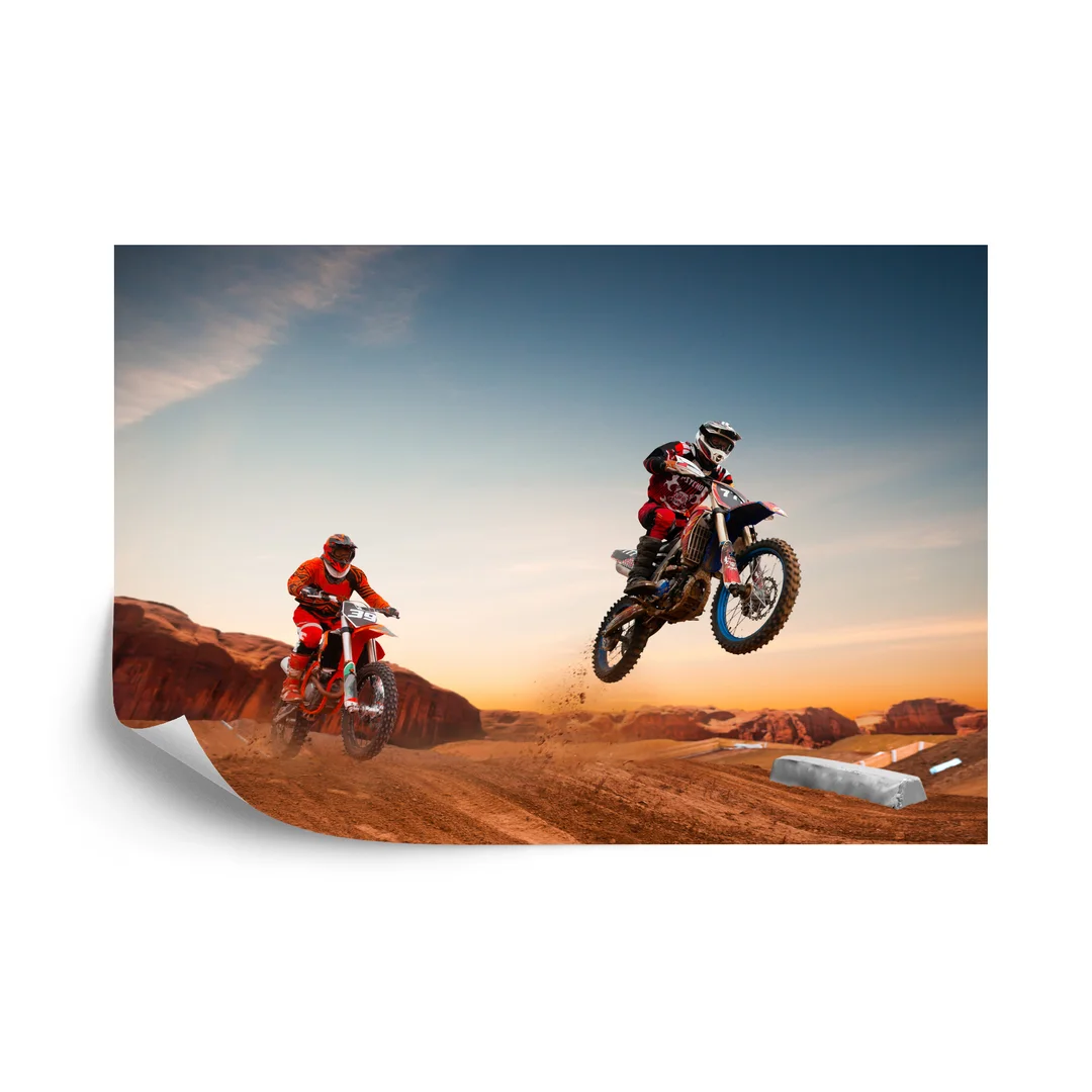 Fototapeta Motory Na Pustyni Vinyl Gładki 300x210