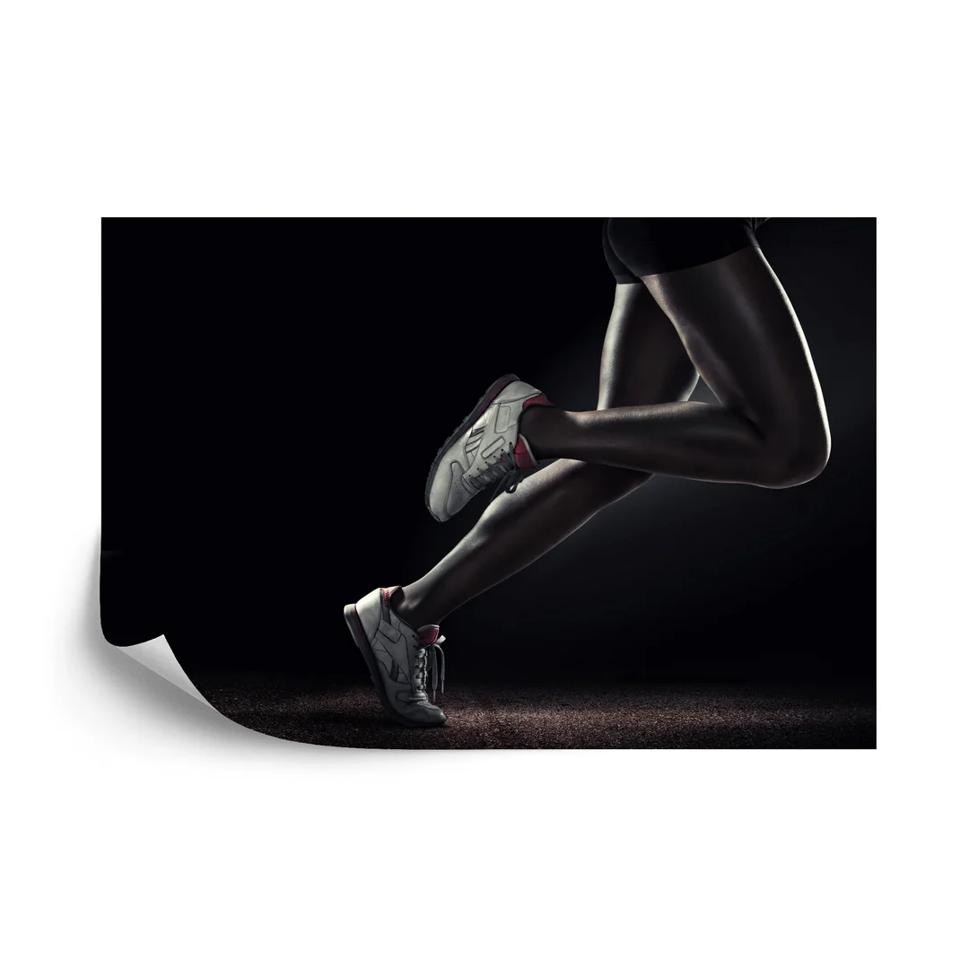 Fototapeta Nogi Sportowca Podczas Biegu Vinyl Gładki 270x180