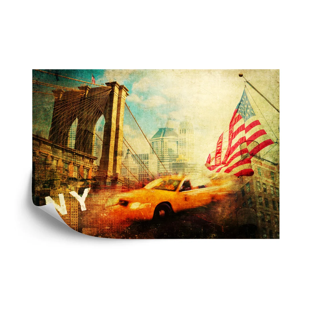 Fototapeta Nowy Jork Taxi Vinyl Gładki 270x180