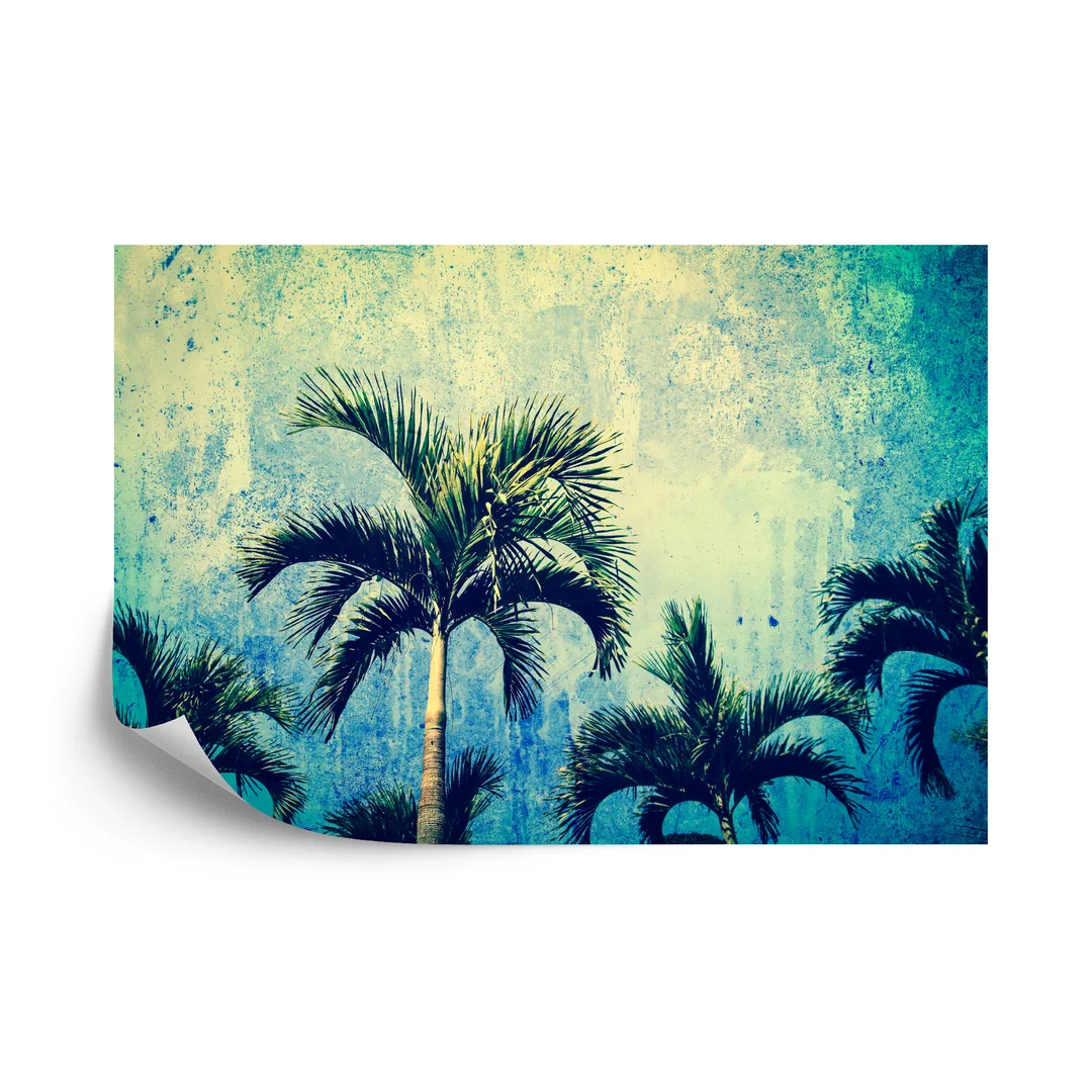 Fototapeta Palmy W Stylu Grunge Vinyl Gładki 270x180