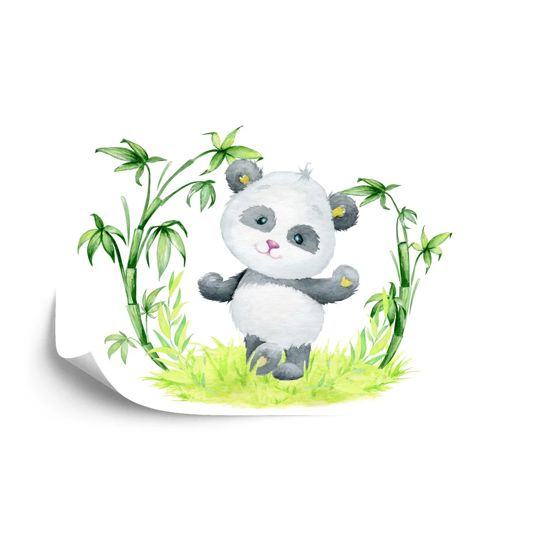 Fototapeta Panda I Bambus Vinyl Gładki 270x180