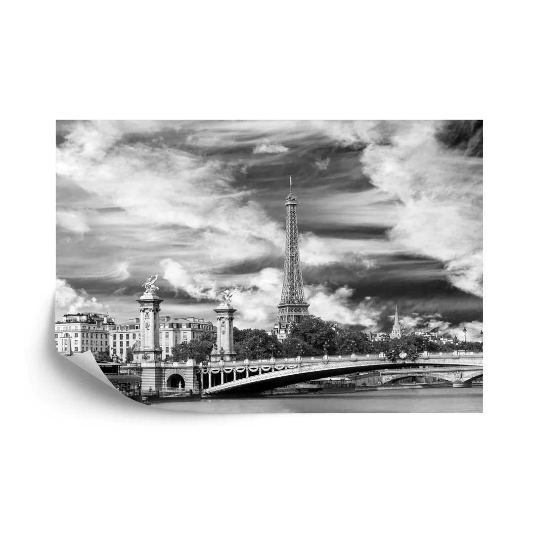 Fototapeta Paryż Czarno-Biała Flizelina 270x180