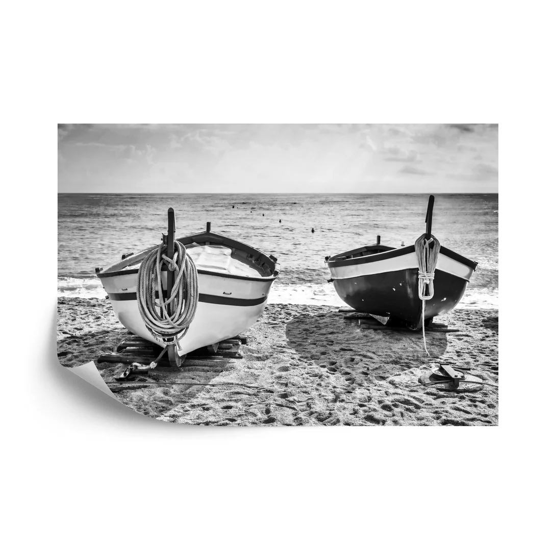Fototapeta Plaża Łodzie Flizelina 270x180