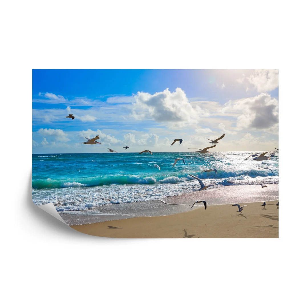 Fototapeta Plaża Morze Fale Flizelina 270x180