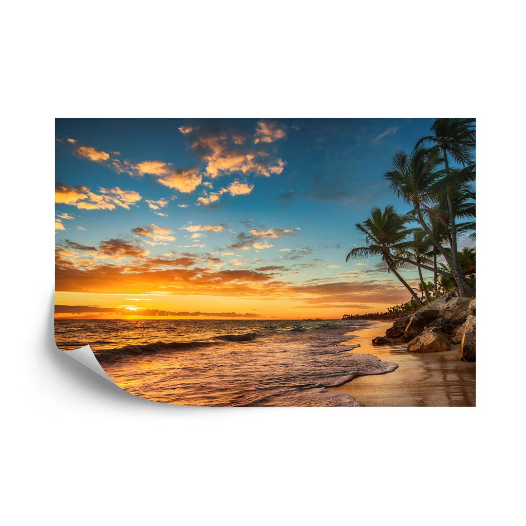 Fototapeta Plaża Zachód Słońca Flizelina Zmywalna 270x180