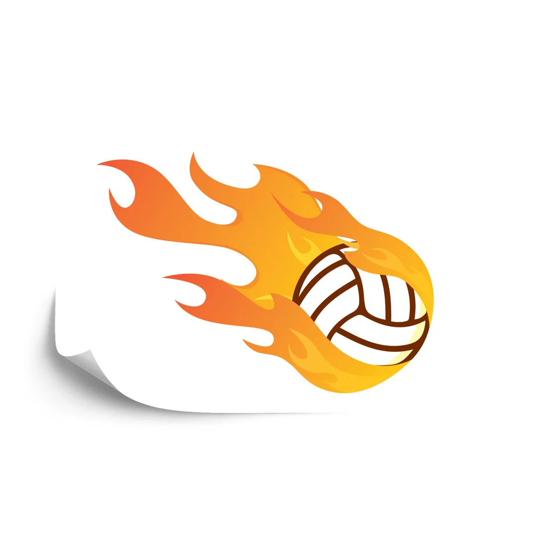 Fototapeta Płonąca Piłka Siatkowa Flizelina 270x180