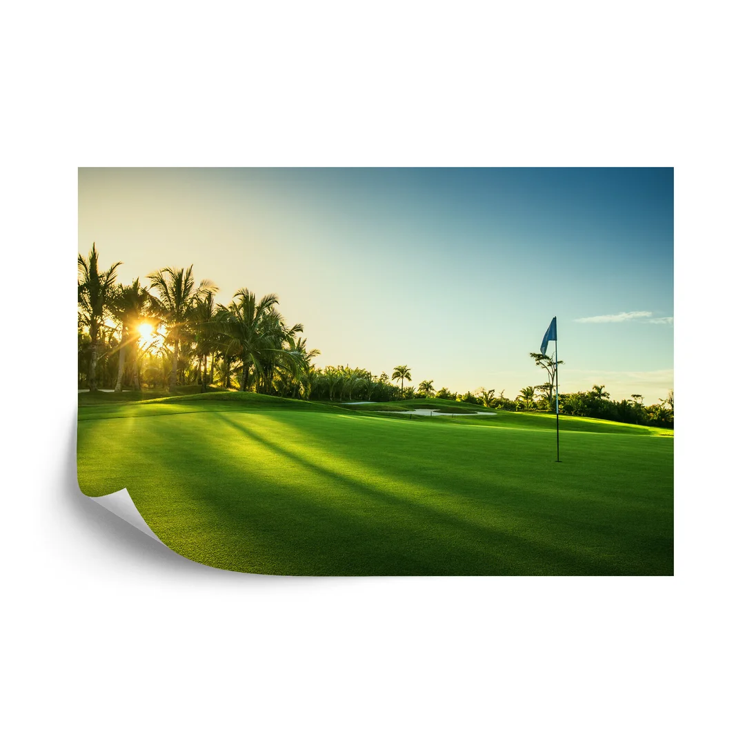 Fototapeta Pole Golfowe O Wschodzie Słońca Flizelina 270x180