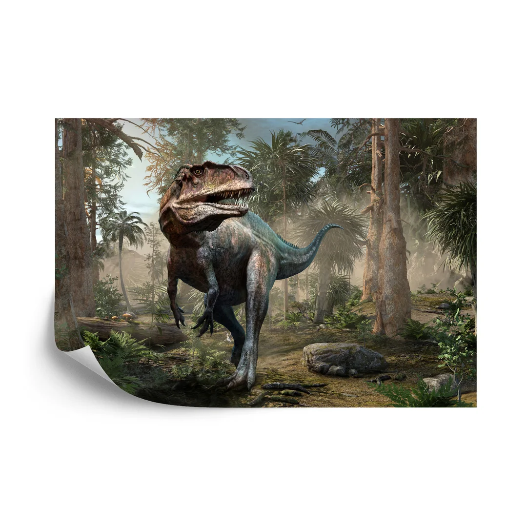 Fototapeta Realistyczny Dinozaur I Palmy Vinyl Gładki 270x180