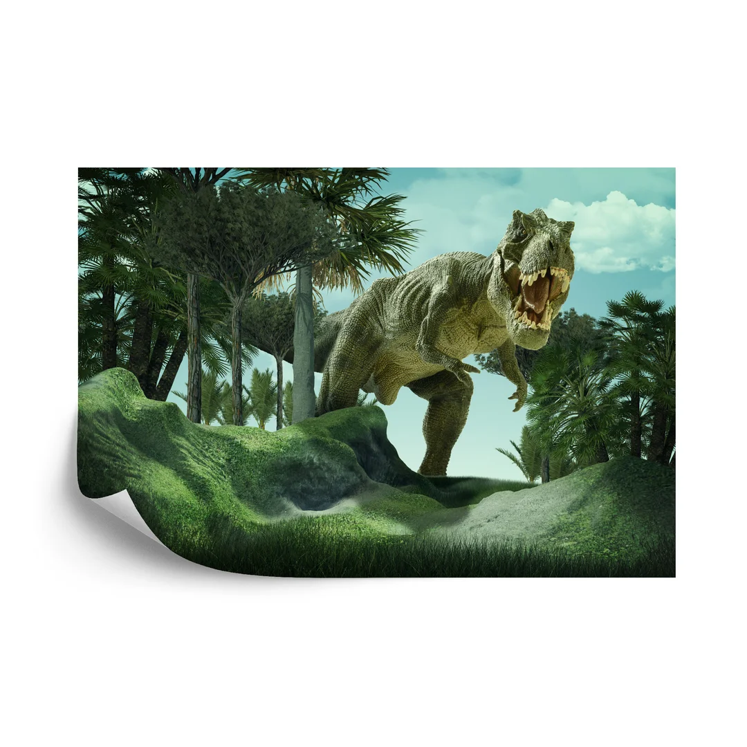 Fototapeta Realistyczny Dinozaur W Zieleni Vinyl Gładki 270x180