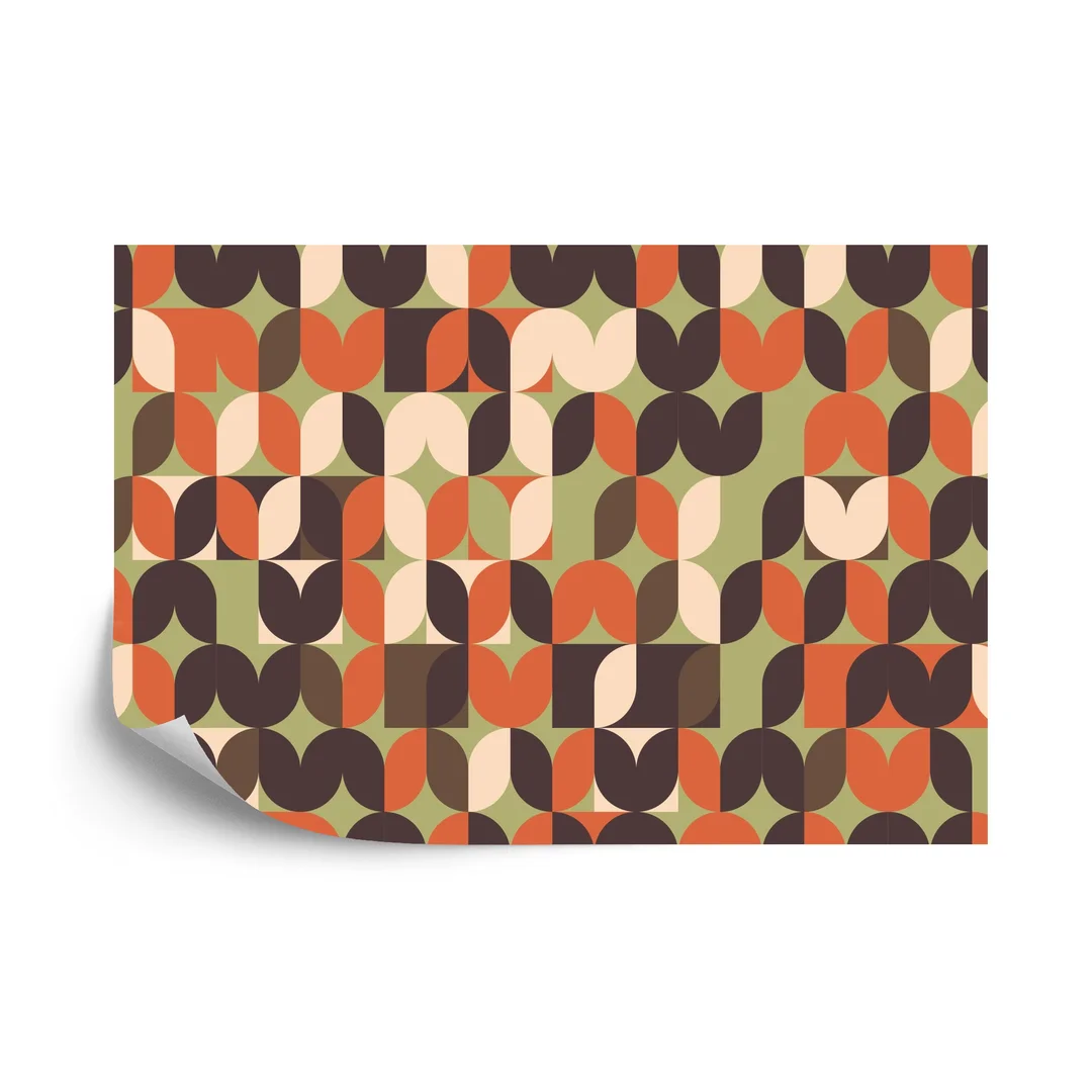Fototapeta Retro Pattern, Geometric Colorful Abstract Vinyl Gładki 270x180