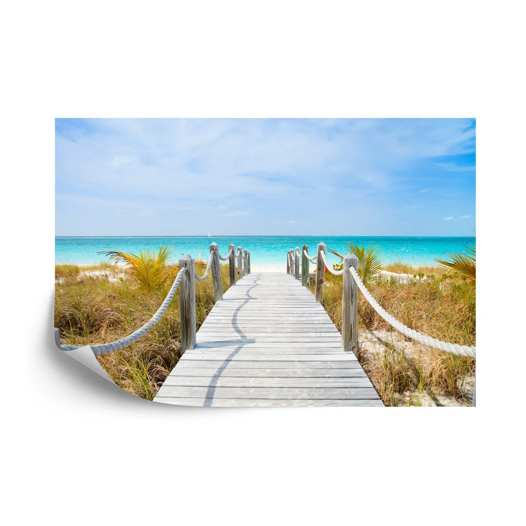 Fototapeta Ścieżka Na Karaibskiej Plaży Flizelina 270x180