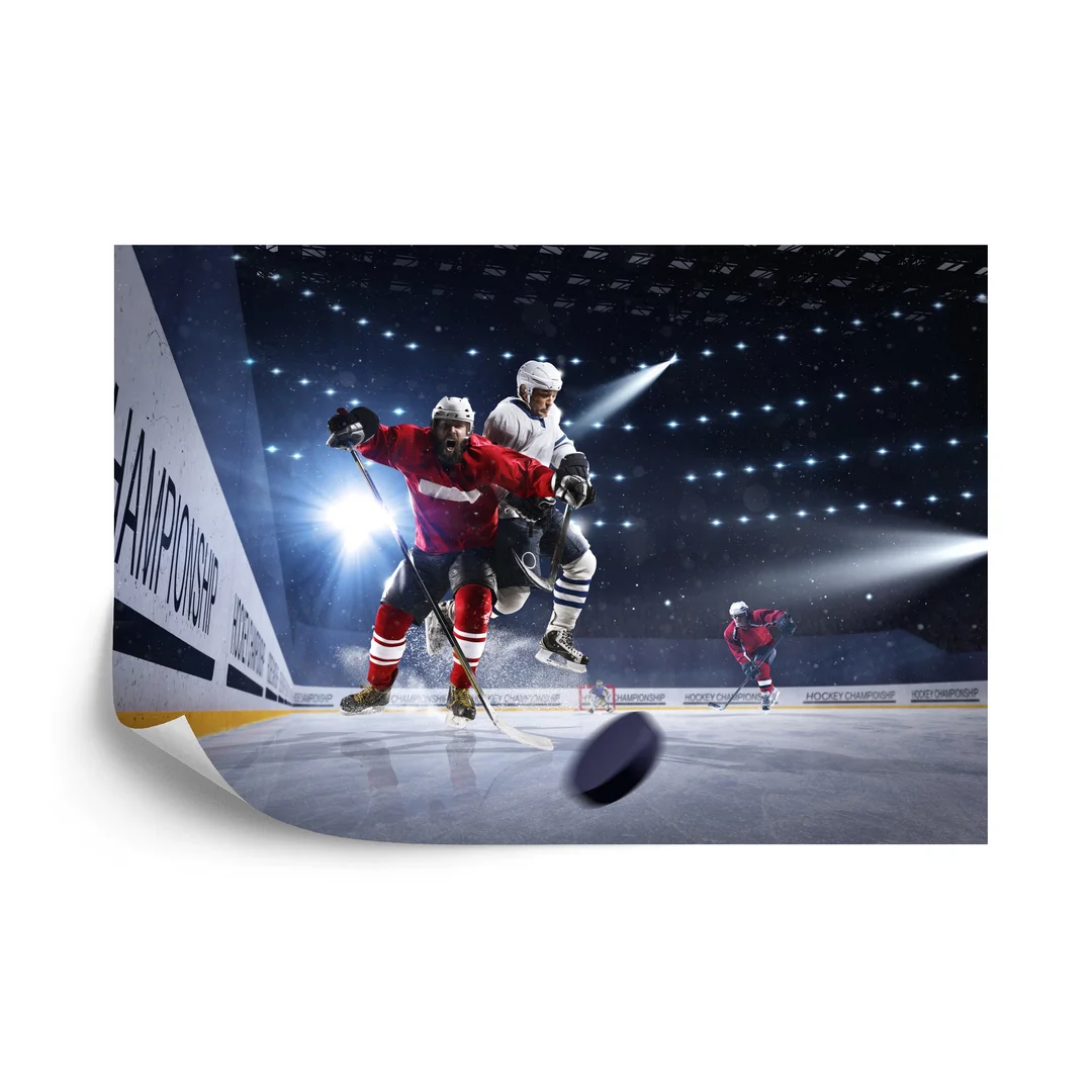 Fototapeta Starcie Hokeistów Flizelina 270x180