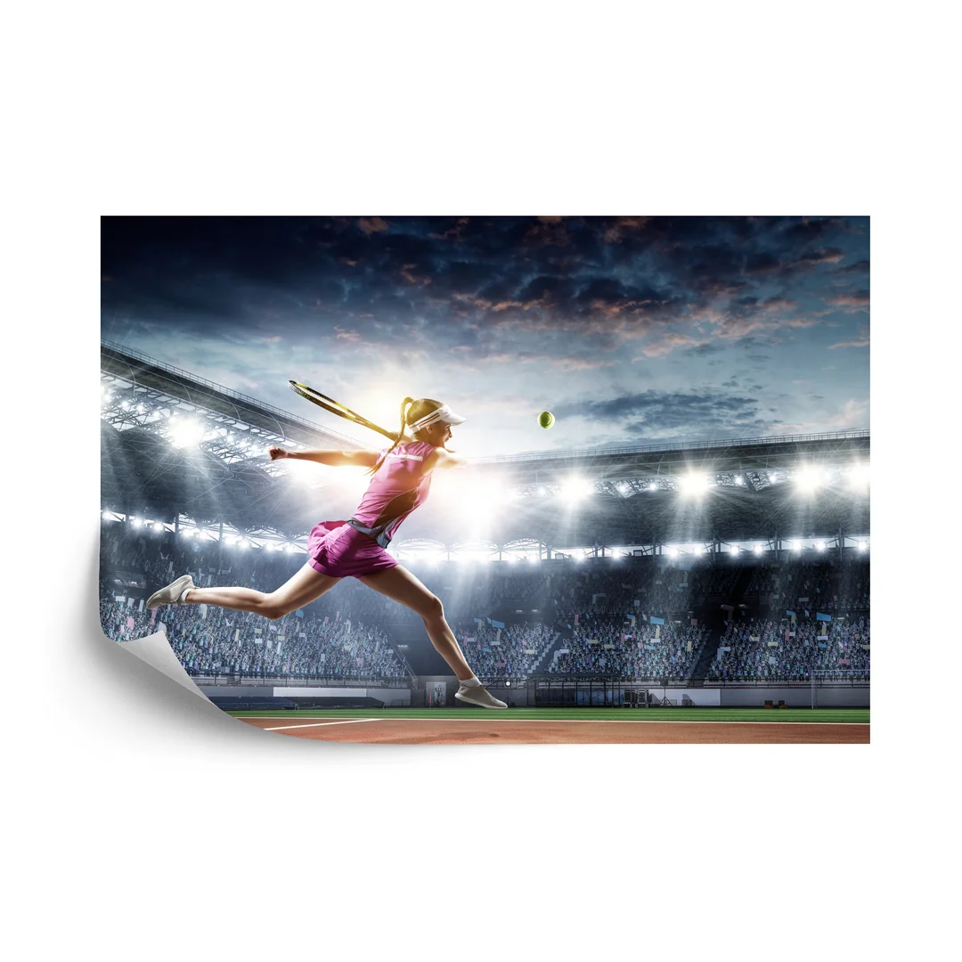 Fototapeta Tenisistka Na Stadionie Vinyl Gładki 270x180