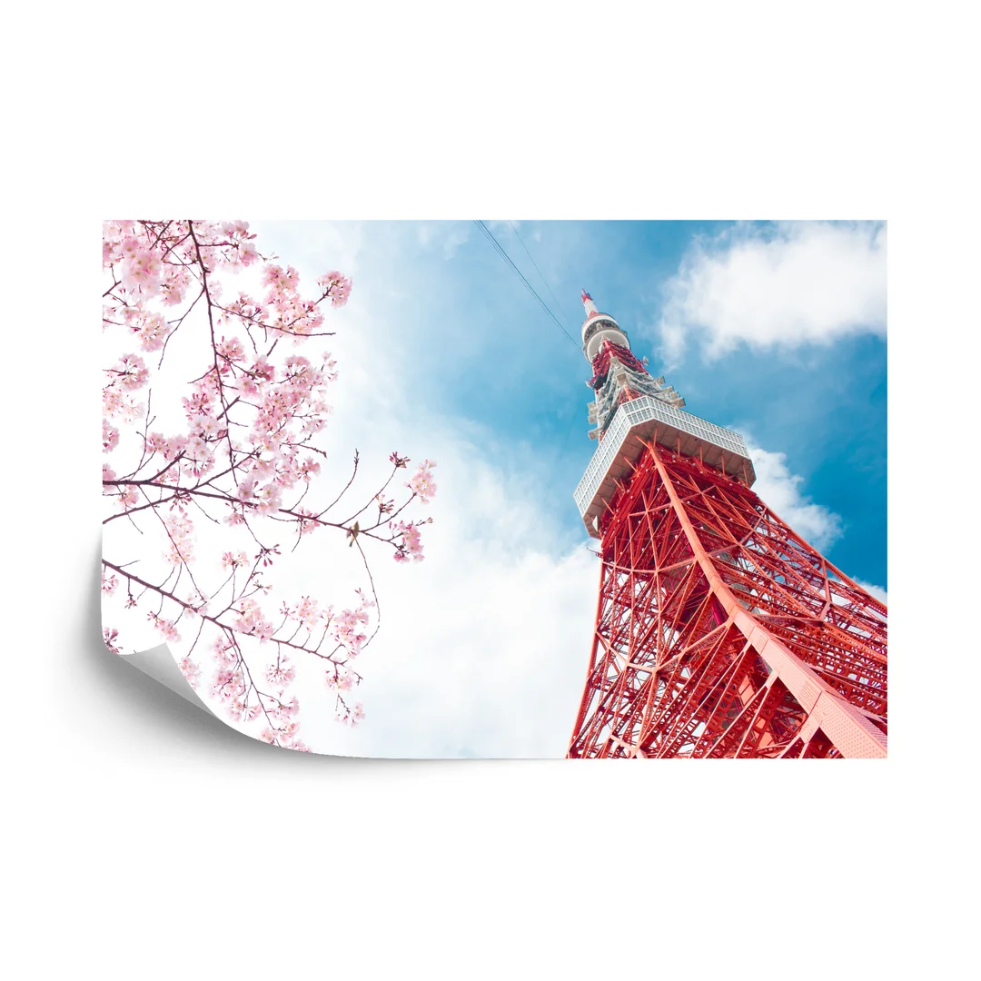 Fototapeta Tokyo Tower Na Tle Nieba Vinyl Gładki 270x180