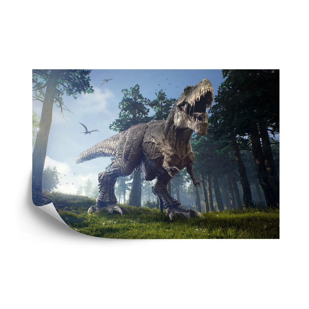 Fototapeta Tyranozaur W Lesie Vinyl Gładki 270x180