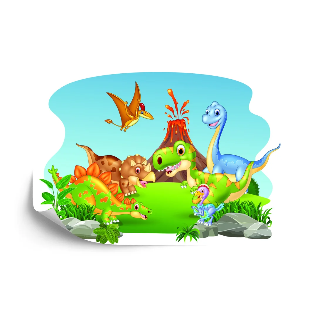 Fototapeta Wesołe Dinozaury Flizelina 270x180