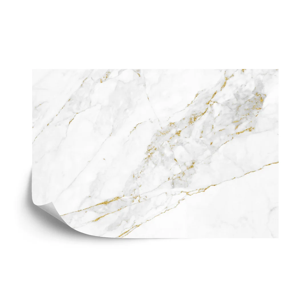 Fototapeta White Gold Marble Texture Pattern Background With High Resolution Design For Cover Book Or Brochure, Poster, Wallpaper Background Or Realistic Business Vinyl Gładki 270x180