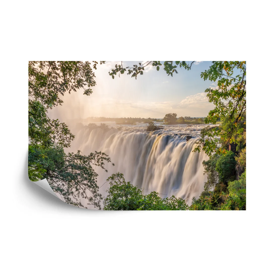 Fototapeta Wodospad W Lesie Vinyl Gładki 270x180