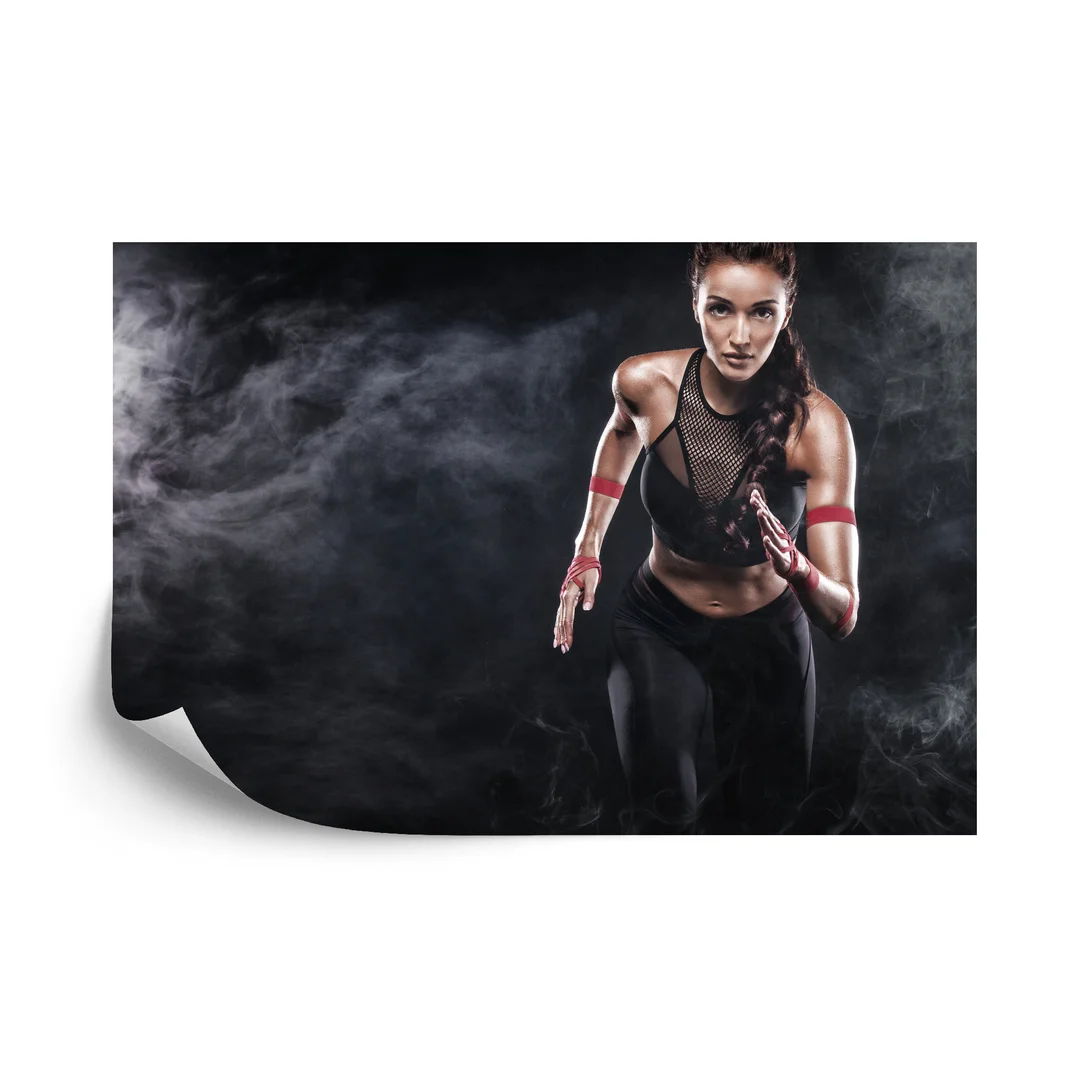 Fototapeta Wysportowana Biegaczka Motywacja 3D Vinyl Gładki 270x180