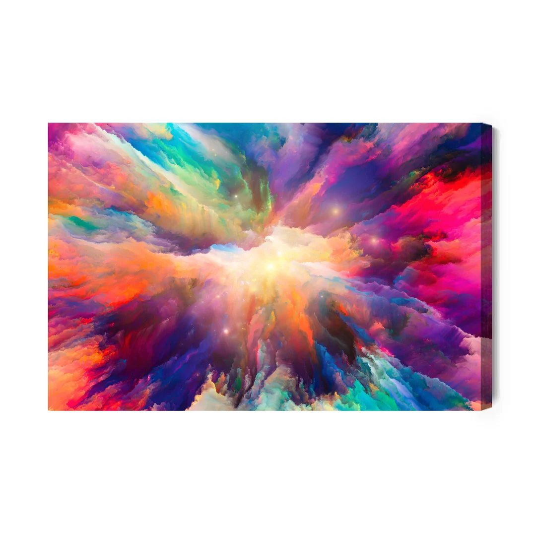 Obraz Na Płótnie Abstrakcyjna Eksplozja Barw Canvas Brak Brak 60x90