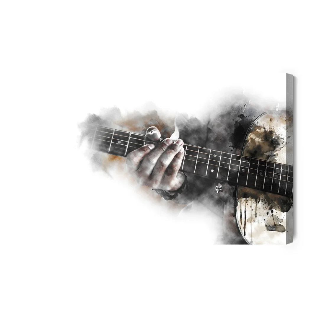 Obraz Na Płótnie Abstrakcyjna Gitara Canvas Brak Brak 60x90