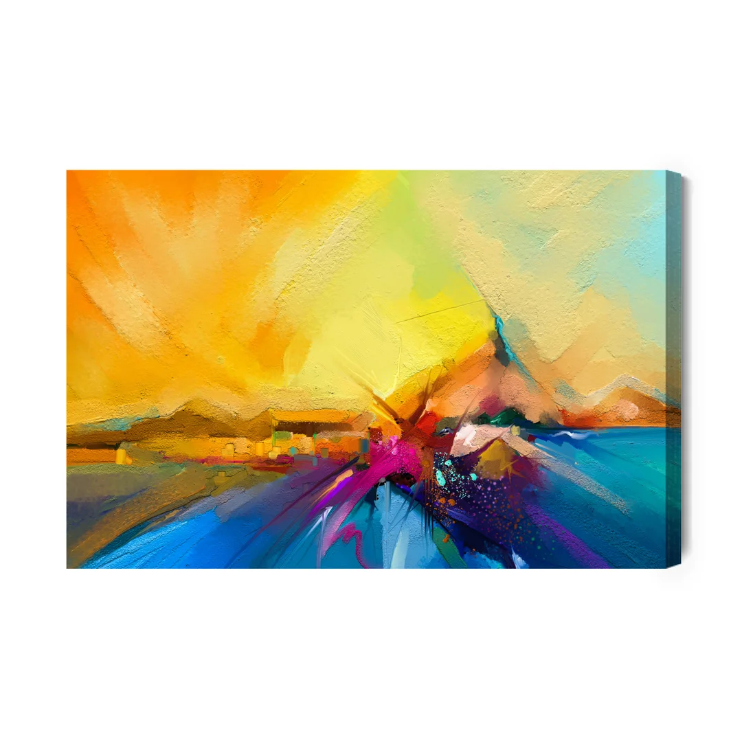 Obraz Na Płótnie Abstrakcyjna Łódka Na Wodzie Canvas Brak Brak 60x90